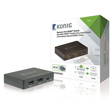 König Switch HDMI 2 ports