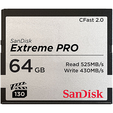 SanDisk Extreme Pro CompactFlash CFast 2.0 Memory Card 64 GB