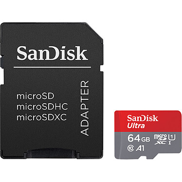 SanDisk Ultra microSDXC UHS-I U1 64 GB + Adaptador SD