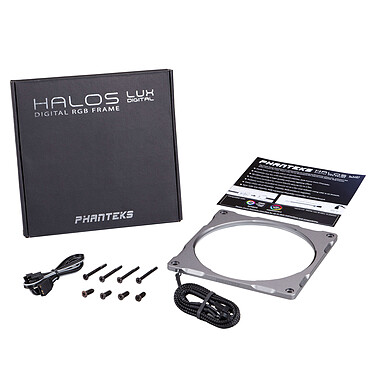 Phanteks Halos Lux RGB Fan Frame 140 mm - plata a bajo precio