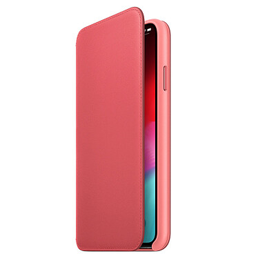 Apple Étui Folio en cuir Rose Pivoine Apple iPhone Xs Max