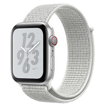 Apple Watch Nike+ Serie 4 GPS + Aluminio Celular Plata Plata Hebilla Deportiva Blanca 40 mm