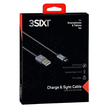 3SIXT Cable USB a micro-USB - 1m a bajo precio