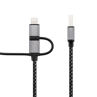 Acheter 3SIXT Câble 3-en-1 USB vers micro-USB, USB-C, Lightning - 1m