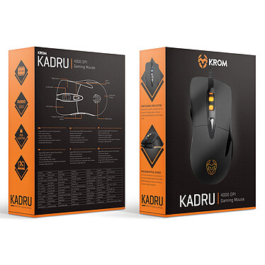 Ratón Gaming KROM Kadru Negro 4000 DPI · Segunda mano a bajo precio
