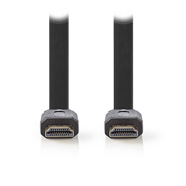 Nedis High Speed Flat HDMI Cable with Ethernet Black (1.5 mtre)