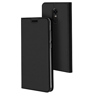 Akashi Etui Folio Porte Carte Noir Xiaomi Redmi Note 5