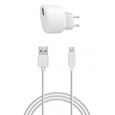 xqisit Travel Charger 2.4 A USB / Lightning Blanc (4029948070605)