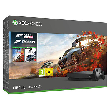 Microsoft Xbox One X (1 To) + Forza Horizon 4 + Forza Motorsport 7