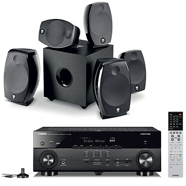 Yamaha MusicCast RX-A680 Noir + Focal Sib Evo 5.1.2 Dolby Atmos
