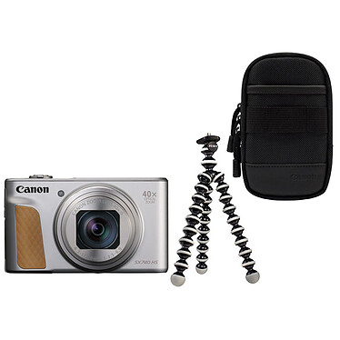 Canon PowerShot SX740 HS Silver + Funda + Gorillapod