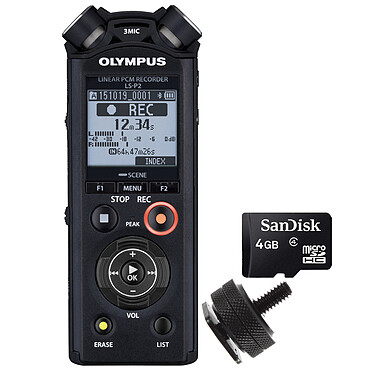 Olympus LS-P2 + Adaptador Flash + Tarjeta MicroSD de 4GB
