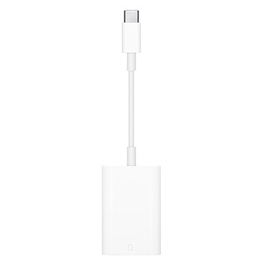 Adaptador de USB-C a lector de tarjetas SD Apple (Blanco).