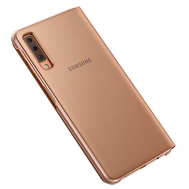 Samsung Flip Wallet Gold Galaxy A7 2018 a bajo precio