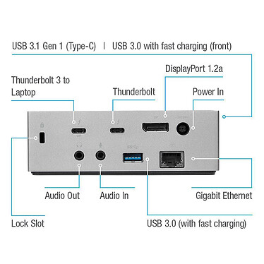 Opiniones sobre Targus USB-C DV4K Docking Station with 85W Power (DOCK220EUZ )
