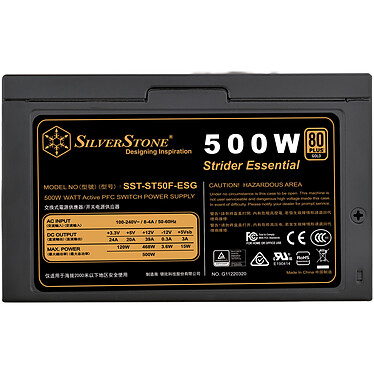 Avis SilverStone Strider Essential ST50F-ESG 80PLUS Gold
