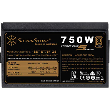 Avis SilverStone Strider ST75F-GS V 2.0 80PLUS Gold