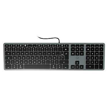 Mobility Lab Keyboard Design Touch for Mac Clavier fin - USB - touches chiclet plates - compatible Mac - AZERTY, Français