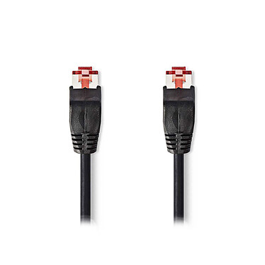 Nedis RJ45 cable category 6 U/UTP 0.50 m (Black)