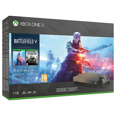Microsoft Xbox One X (1 TB) Gold Rush + Battlefield V