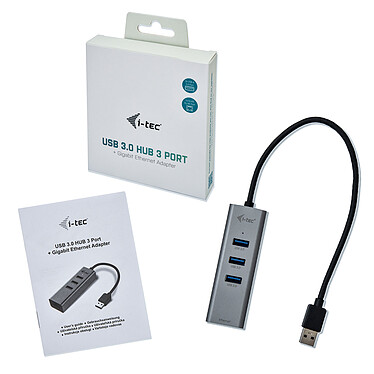 Acheter i-tec USB 3.0 Metal Hub 3 Ports - Gigabit Ethernet