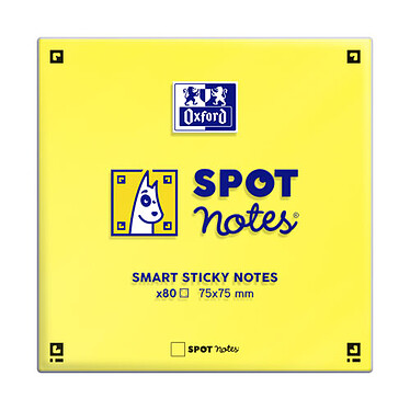  Oxford Spot Notes Blocs pense-bêtes jaune x 6