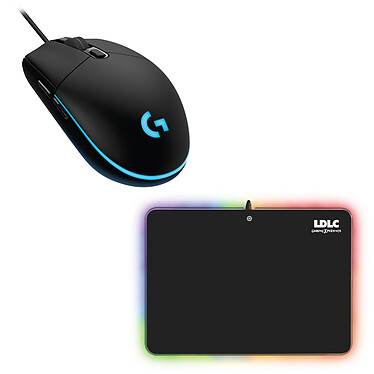 Logitech G203 Prodigy Gaming Mouse + LDLC RGB PAD