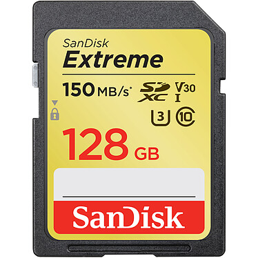 SanDisk SDXC Extreme UHS-I U3 128GB Memory Card
