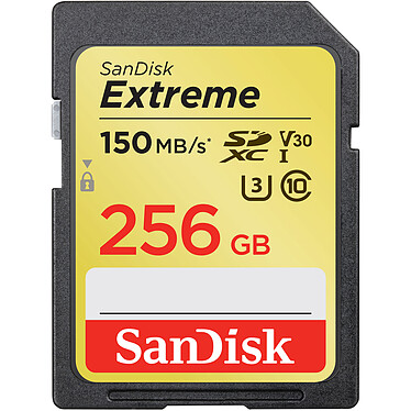 Scheda di memoria SanDisk SDXC Extreme UHS-I U3 256GB
