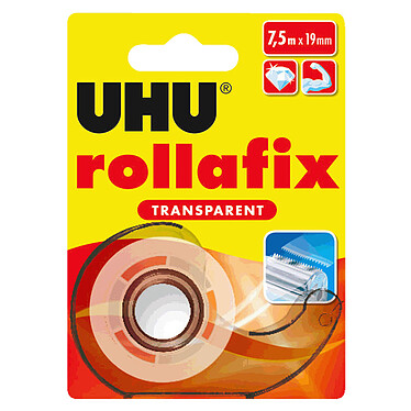 UHU Rollafix Dvidoir Transparent Tape - 7.5 m