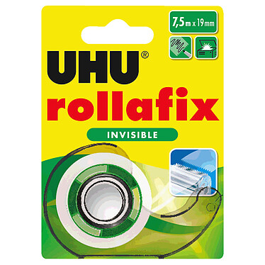 UHU Rollafix Dévidoir + Ruban Invisible - 7.5 m