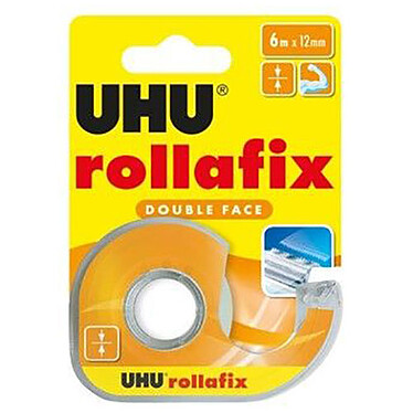 UHU Rollafix Dévidoir + Ruban Double Face - 6 m 
