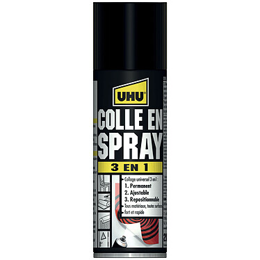 UHU Colle en spray 3-en-1 - 200 ml
