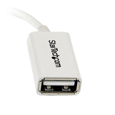 Avis Startech.com Adaptateur micro USB B mâle / USB 2.0 Host OTG femelle - Blanc