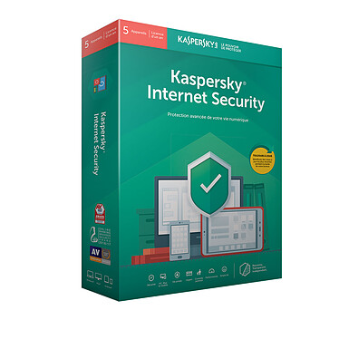 Kaspersky Internet Security 2019 - Licence 5 postes 1 an