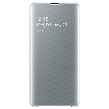 Samsung Clear View Cover Blanc Galaxy S10+