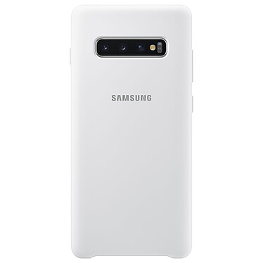Samsung Coque Silicone Blanc Galaxy S10+