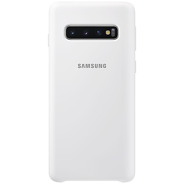 Samsung Coque Silicone Blanc Galaxy S10