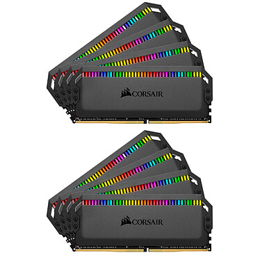 Corsair Dominator Platinum RGB 128 Go (8x 16Go) DDR4 3600 MHz CL18