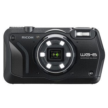 Ricoh WG-6 Noir Appareil photo baroudeur IP68 20 MP - Zoom optique 5x - Vidéo Ultra HD - GPS/Boussole électronique