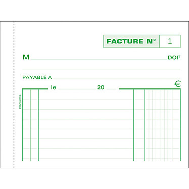  Exacompta Manifold Invoices 10.5 x 13.5 cm