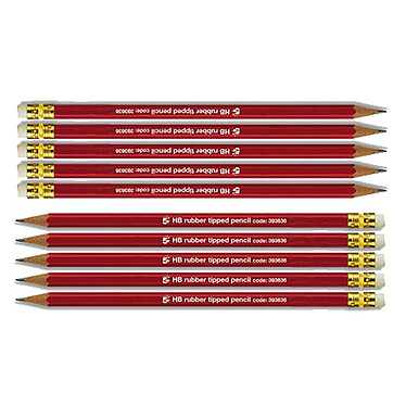 HB graphite pencil with eraser x120