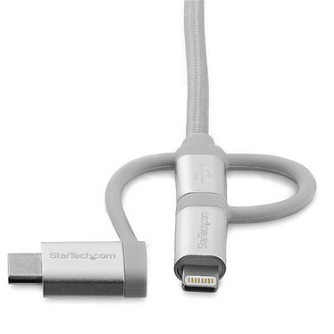 Buy StarTech.com 2m multi-connector USB cable - Lightning, USB-C, Micro USB