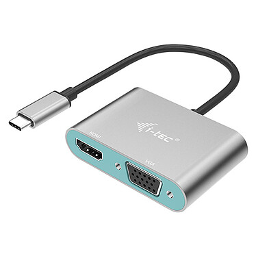 i-tec Adaptateur Metal USB-C vers HDMI et VGA