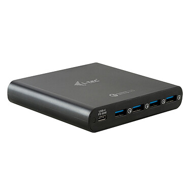 i-tec Chargeur universel USB-C Power Delivery + 4 sorties USB-A QC 3.0, 80 W
