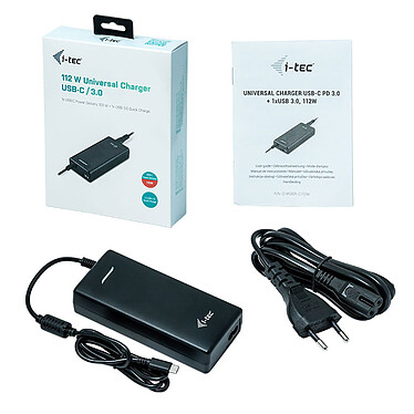 Avis i-tec Universal Charger USB-C Power Delivery 3.0 + 1 x USB 3.0, 112 W