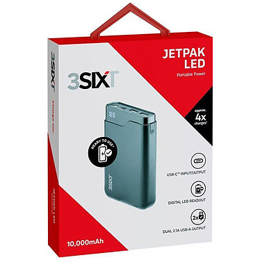 3SIXT JetPak LED 10 000 mAh pas cher