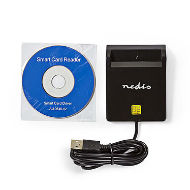 Lettore di smart card orizzontale Nedis (CRDRU2SM2BK) economico