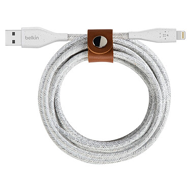 Cable Belkin DuraTek Plus Lightning a USB - 1,2 m (blanco)