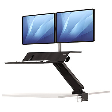 Fellowes Lotus RT Double Standing Workstation Black